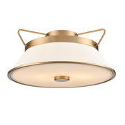 Artcraft - AC11833BB - Two Light Semi Flushmount - Layla - Brushed Brass