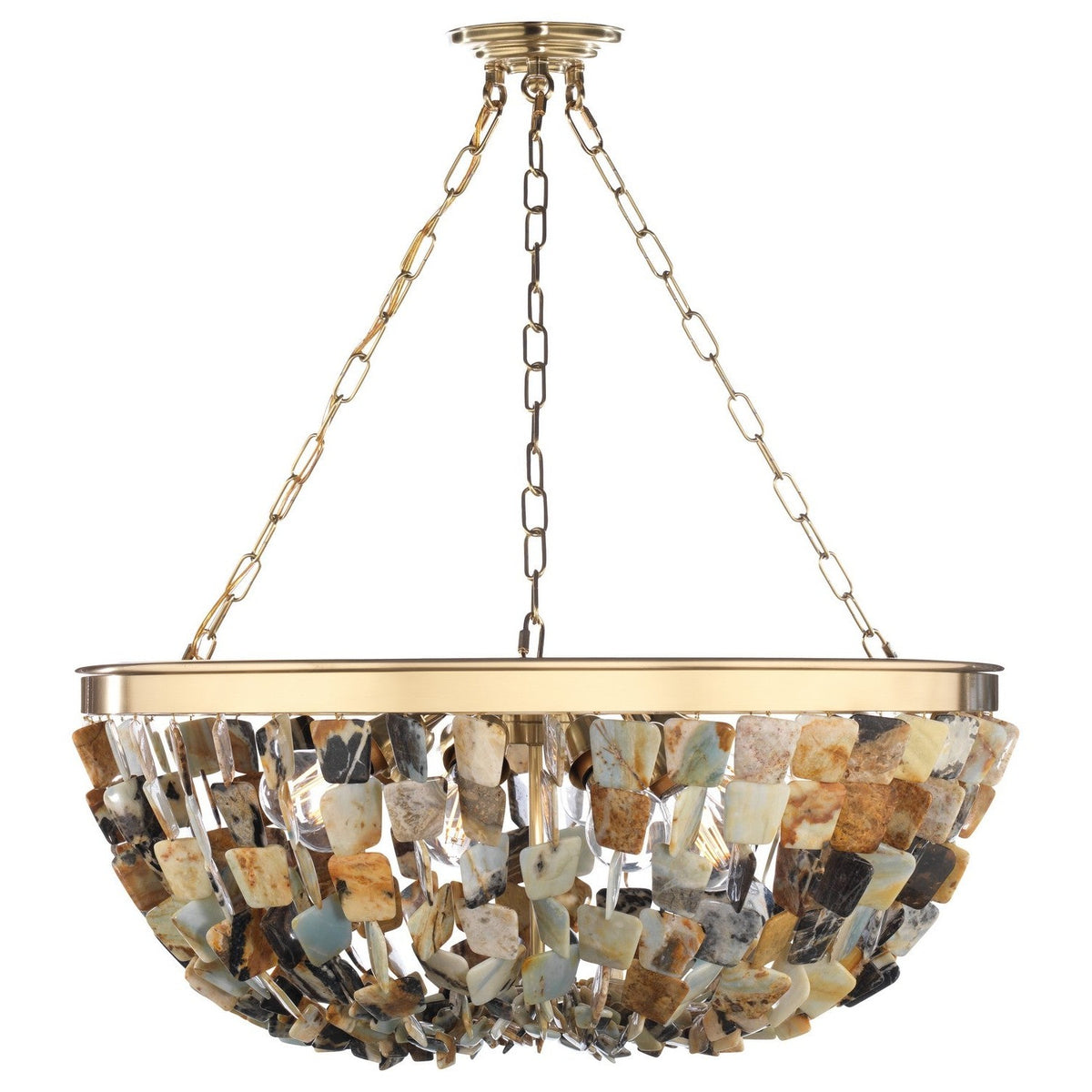 Metropolitan - N9631 - Eight Light Pendant - Flotsam - Brass