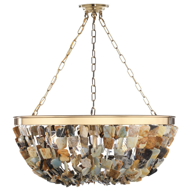 Metropolitan - N9631 - Eight Light Pendant - Flotsam - Brass