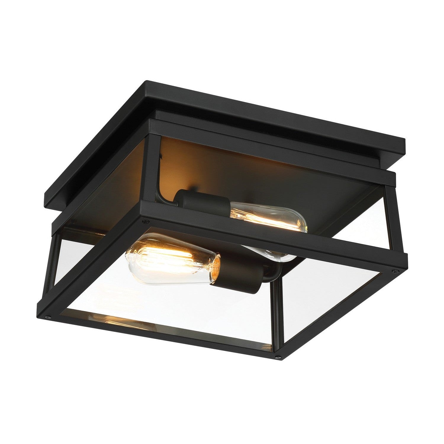 Minka-Lavery - 73217-66A - Two Light Outdoor Flush Mount - Isla Vista - Coal