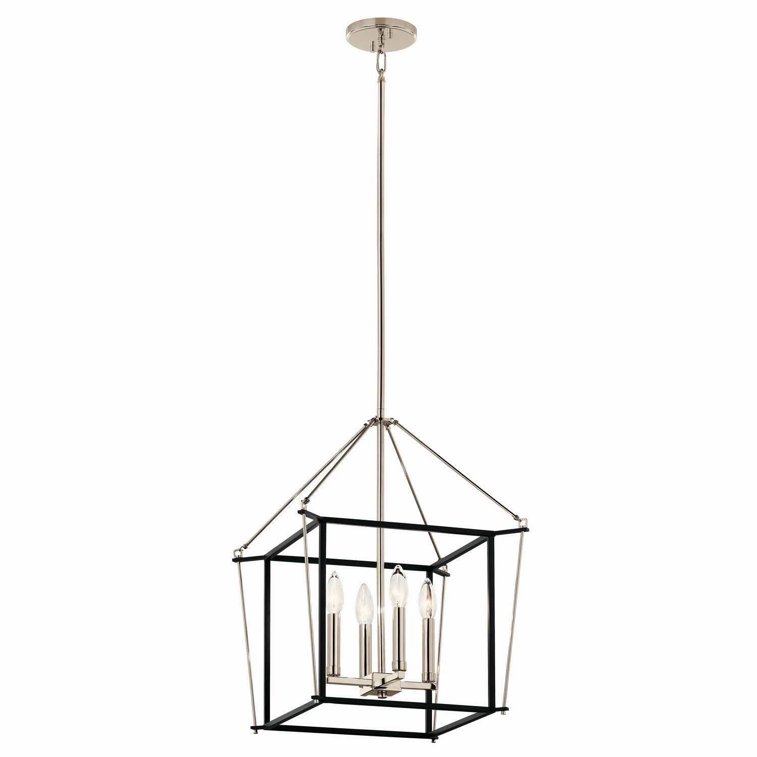 Kichler - 52626PN - Four Light Foyer Pendant - Eisley - Polished Nickel