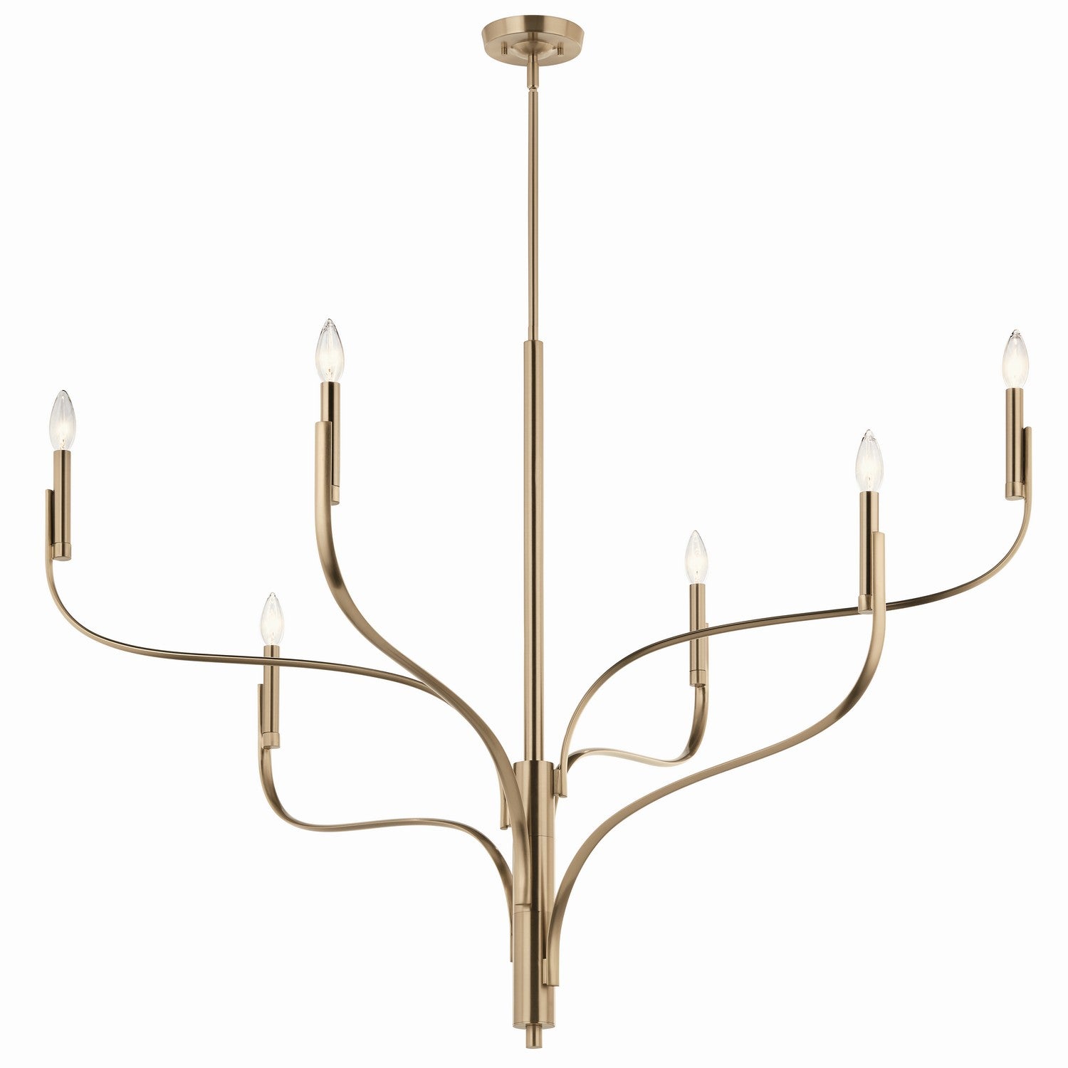 Kichler - 52674CPZ - Six Light Chandelier - Livadia - Champagne Bronze
