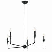 Kichler - 52689BK - Five Light Chandelier - Alvaro - Black