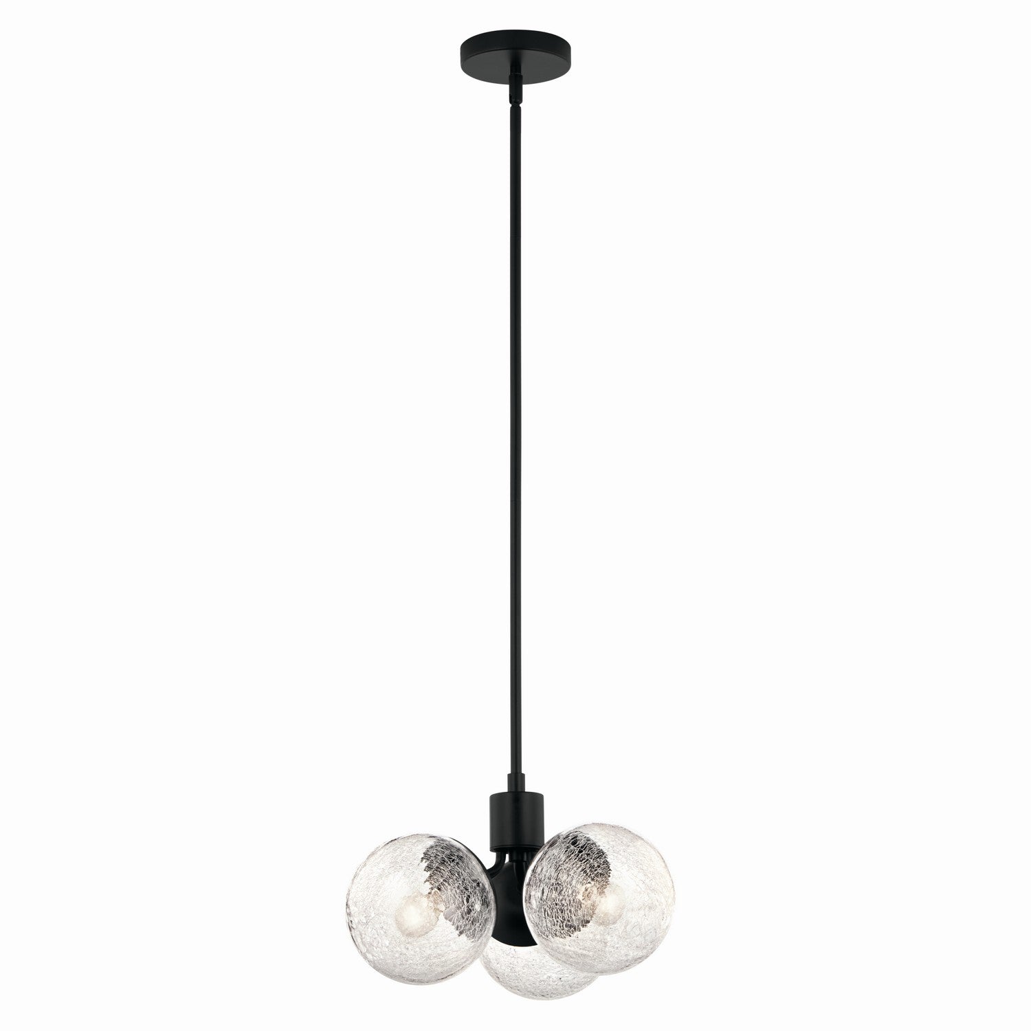 Kichler - 52700BK - Three Light Chandelier/Semi Flush - Silvarious - Black