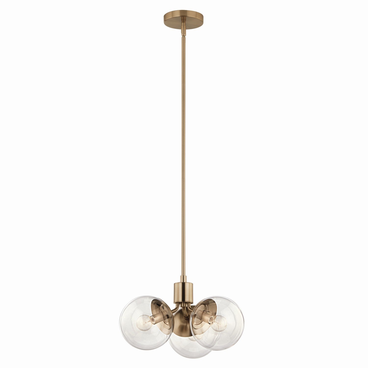 Kichler - 52700CPZCLR - Three Light Chandelier/Semi Flush - Silvarious - Champagne Bronze
