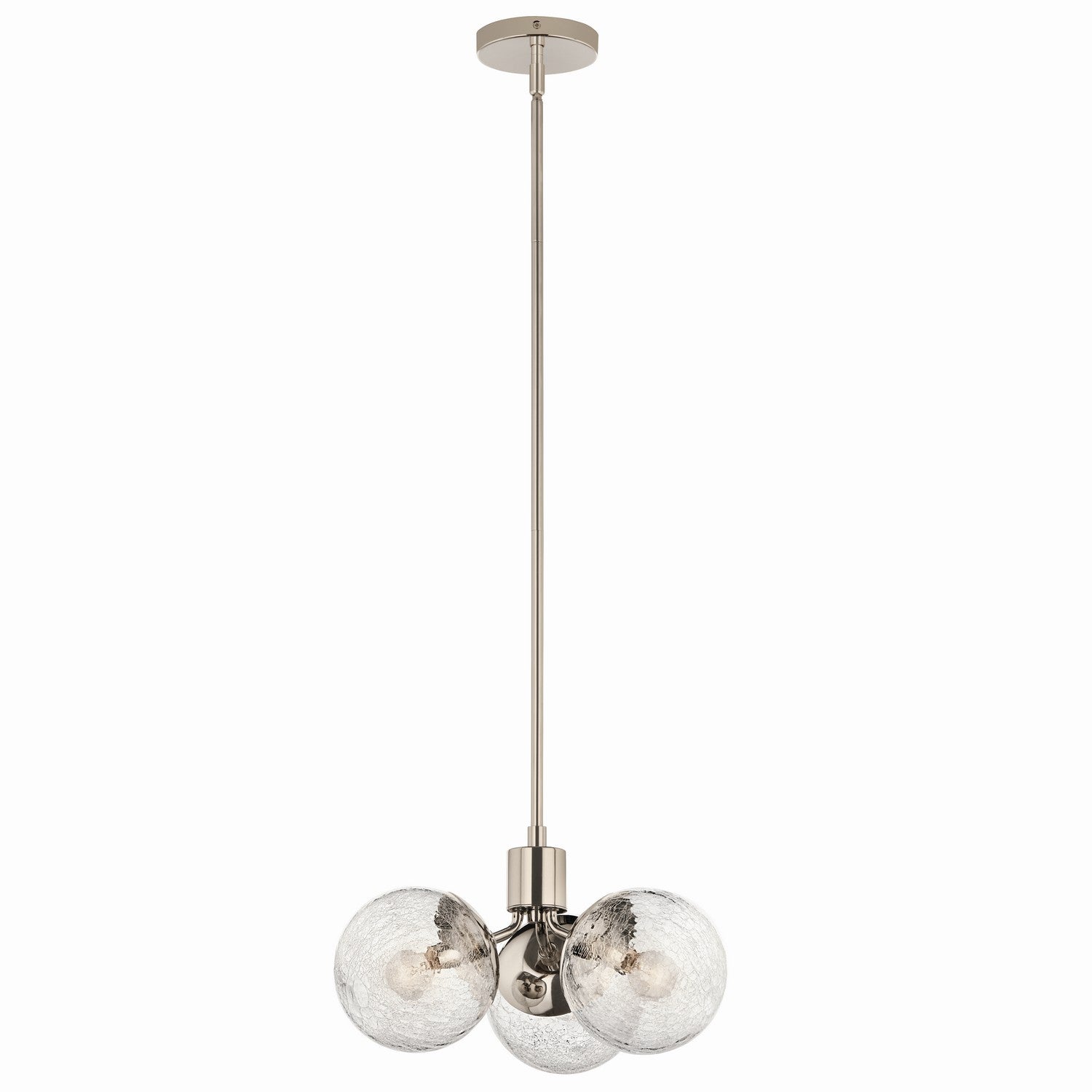 Kichler - 52700PN - Three Light Chandelier/Semi Flush - Silvarious - Polished Nickel