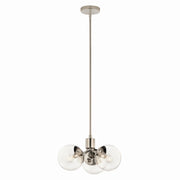 Kichler - 52700PNCLR - Three Light Chandelier/Semi Flush - Silvarious - Polished Nickel