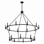 Kichler - 52708BK - 18 Light Chandelier - Carrick - Black