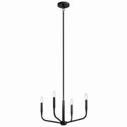 Kichler - 52716BK - Four Light Chandelier/Semi Flush Mount - Madden - Black
