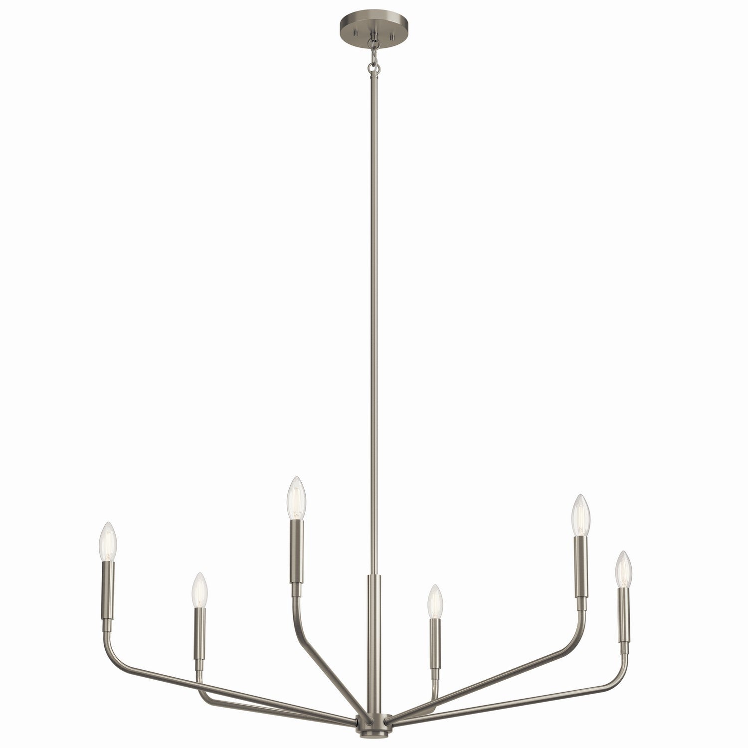 Kichler - 52719NI - Six Light Chandelier - Madden - Brushed Nickel