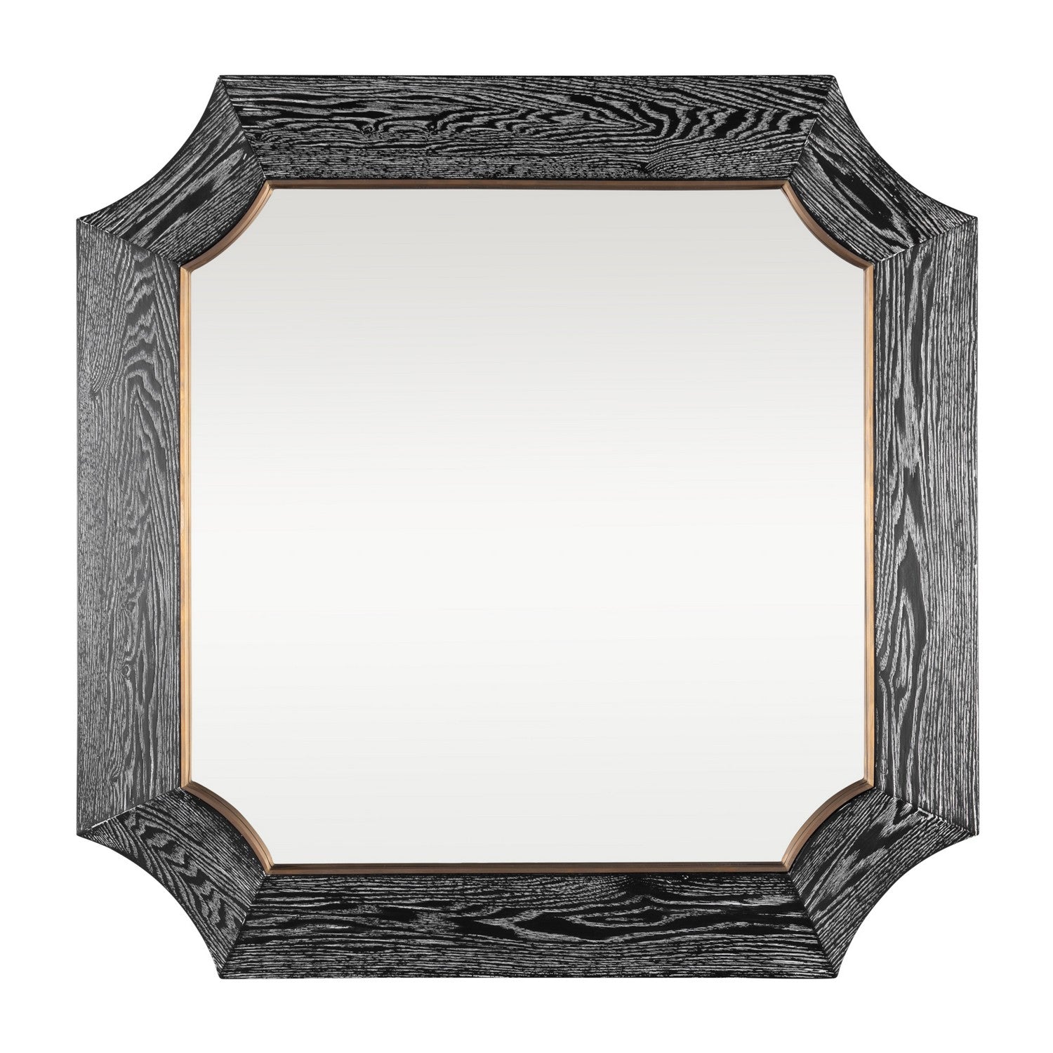 Varaluz - 449MI36A - Wall Mirror - Farra - Cerused Black/Weathered Brass