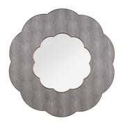 Varaluz - 453MI54A - Wall Mirror - Scallop - Gray Shagreen/Weathered Brass