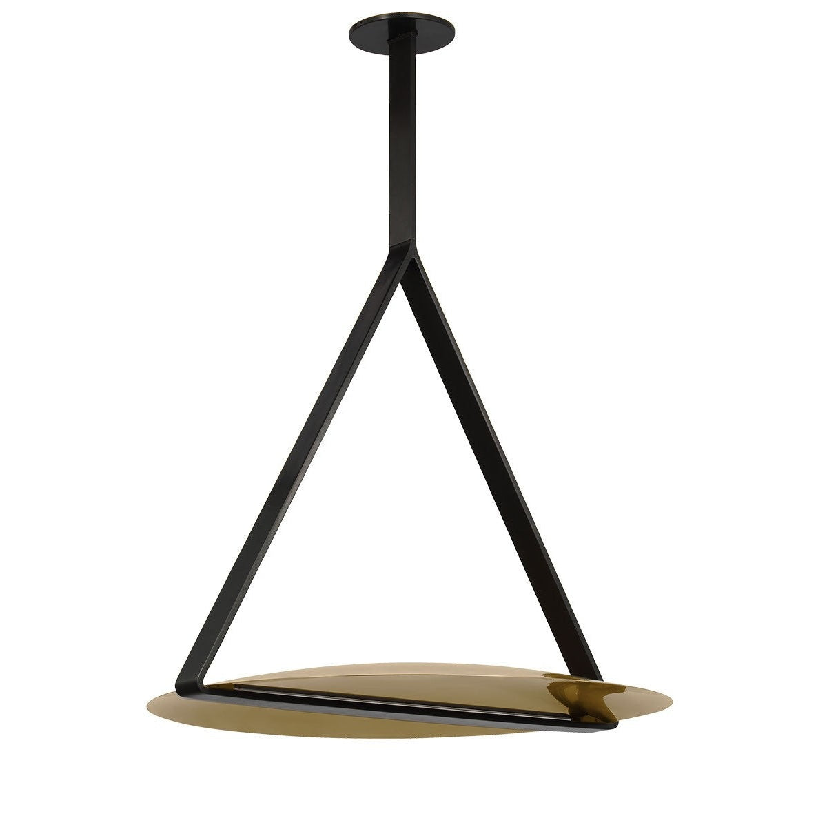Visual Comfort Modern - PBPD35127BZ/NB - LED Pendant - Cymbal - Dark Bronze/Natural Brass