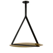 Visual Comfort Modern - PBPD35127BZ/NB - LED Pendant - Cymbal - Dark Bronze/Natural Brass