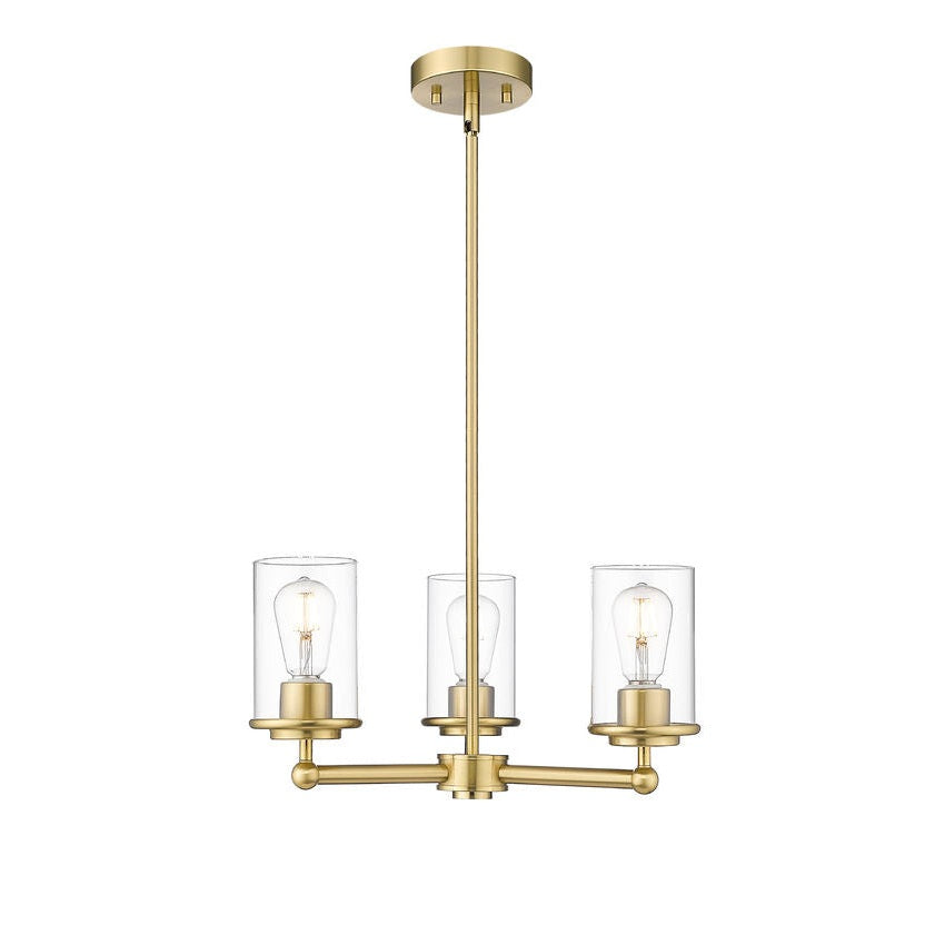 Z-Lite - 742-3LG - Three Light Chandelier - Thayer - Luxe Gold
