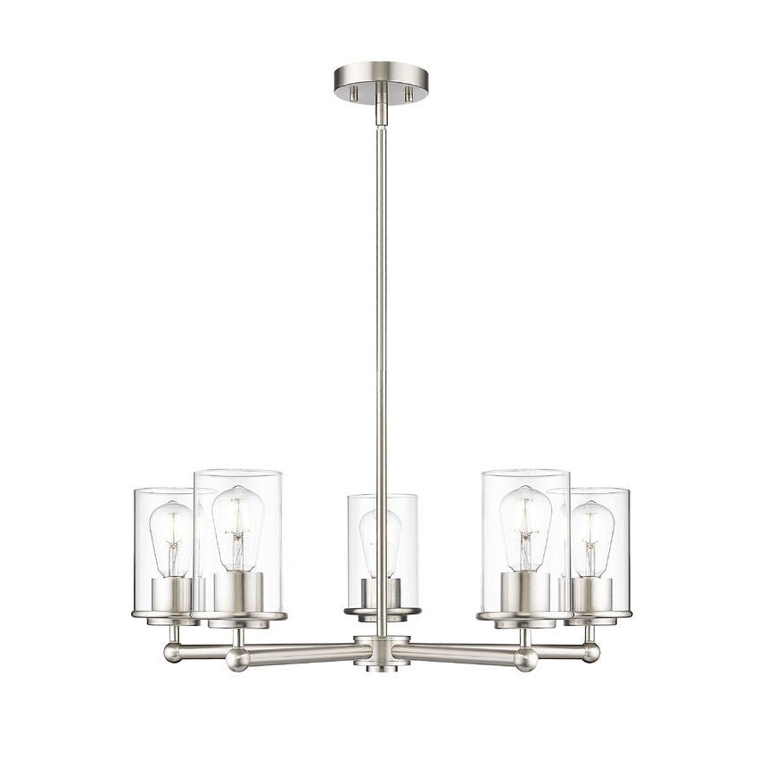 Z-Lite - 742-5BN - Five Light Chandelier - Thayer - Brushed Nickel