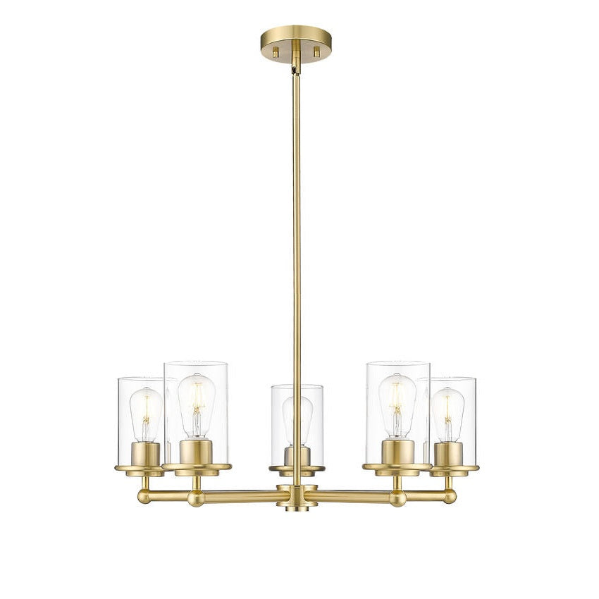 Z-Lite - 742-5LG - Five Light Chandelier - Thayer - Luxe Gold