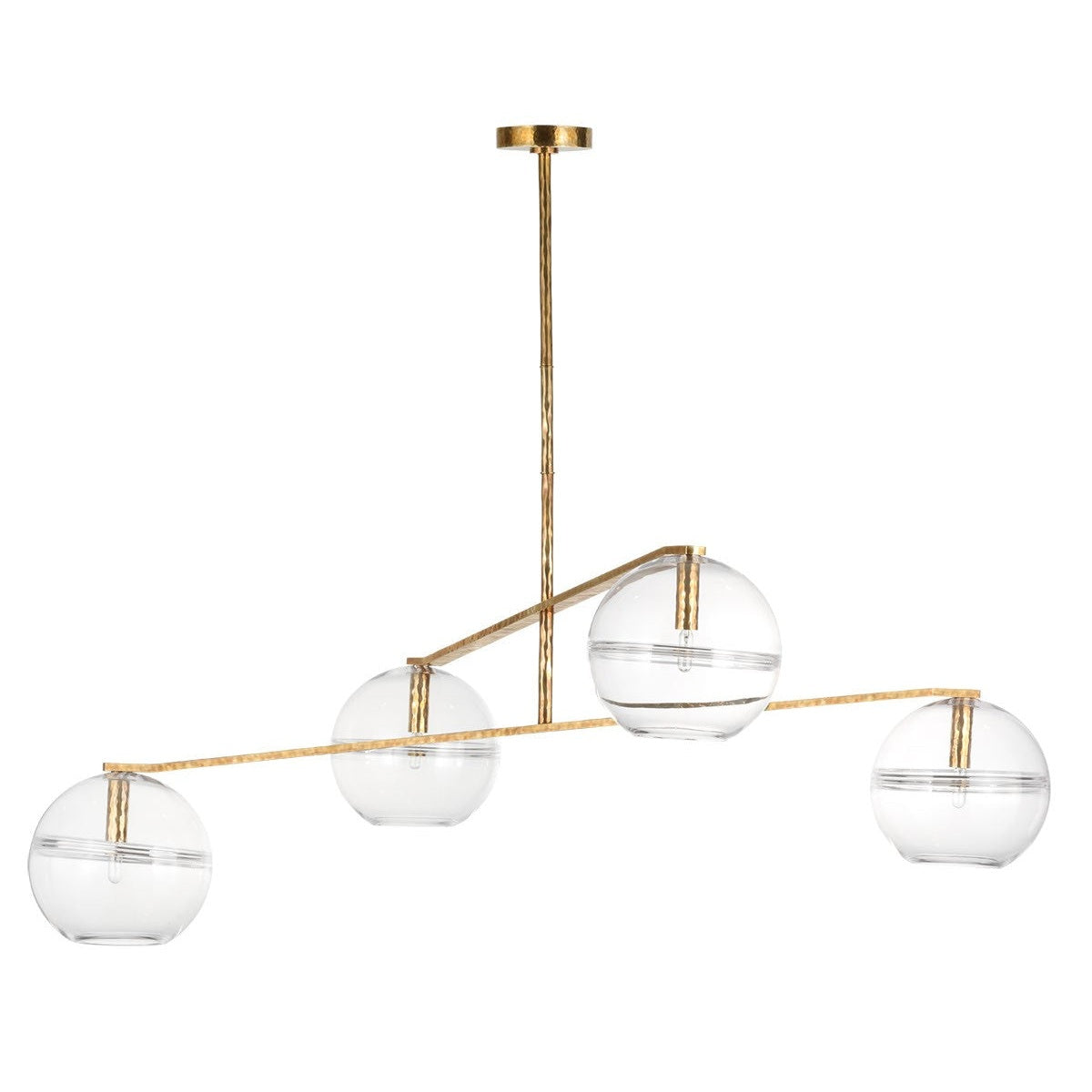 Visual Comfort Modern - SLCH355CPAB - Four Light Chandelier - Lowing - Polished Antique Brass