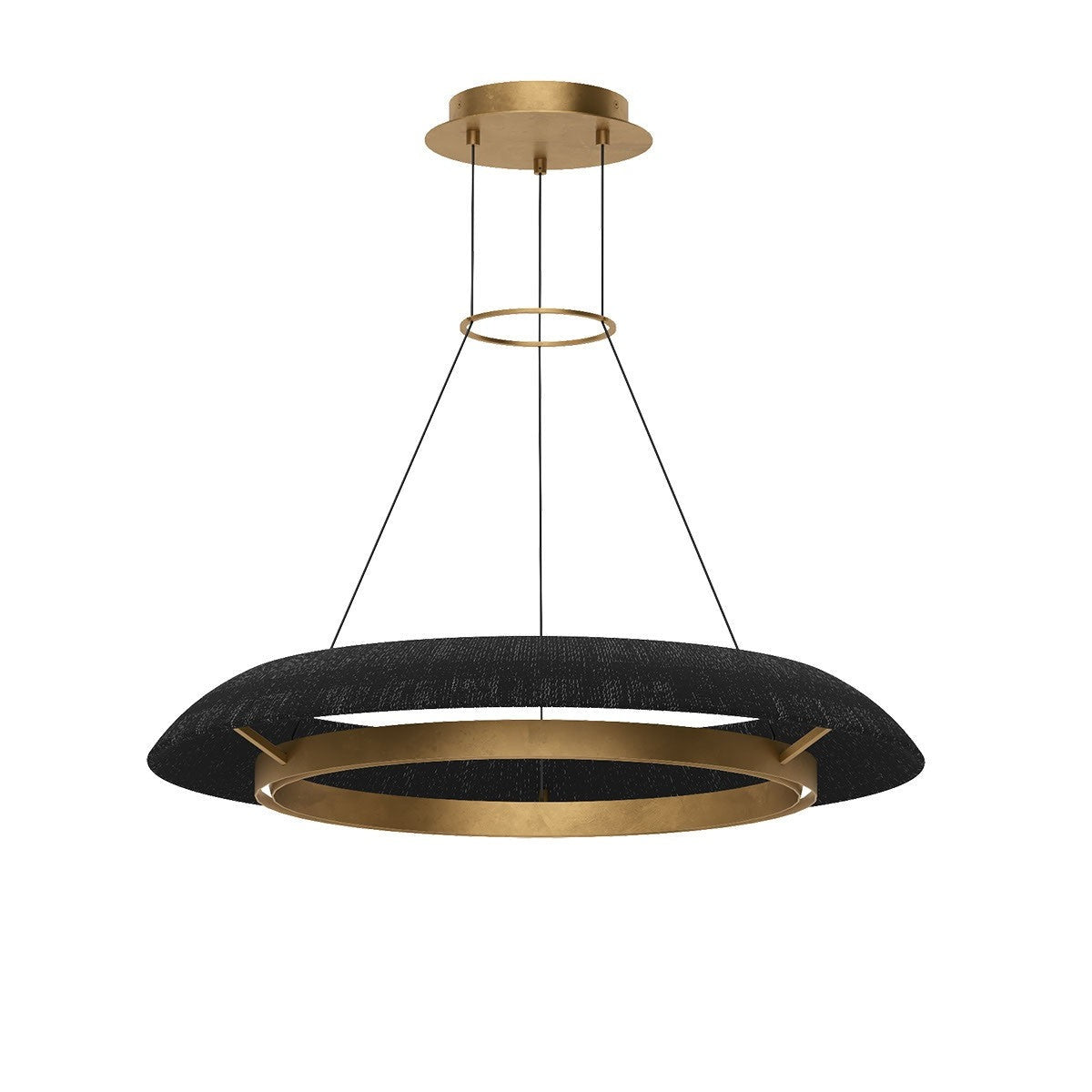 Visual Comfort Modern - SLCH55927WBKHAB - LED Chandelier - Noa - Hand Rubbed Antique Brass
