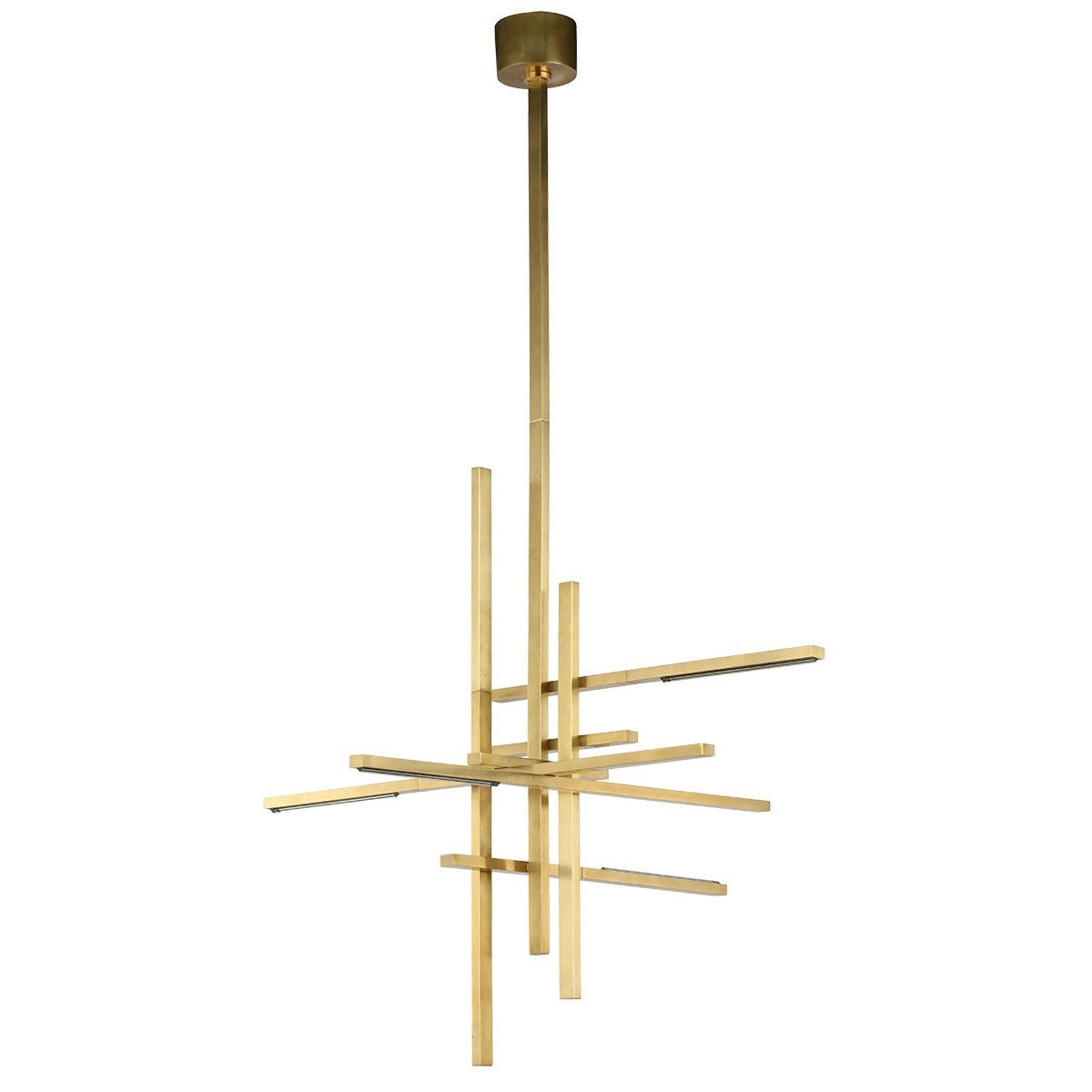 Visual Comfort Modern - SLCH56127CCHAB - LED Chandelier - Cityscape - Hand Rubbed Antique Brass