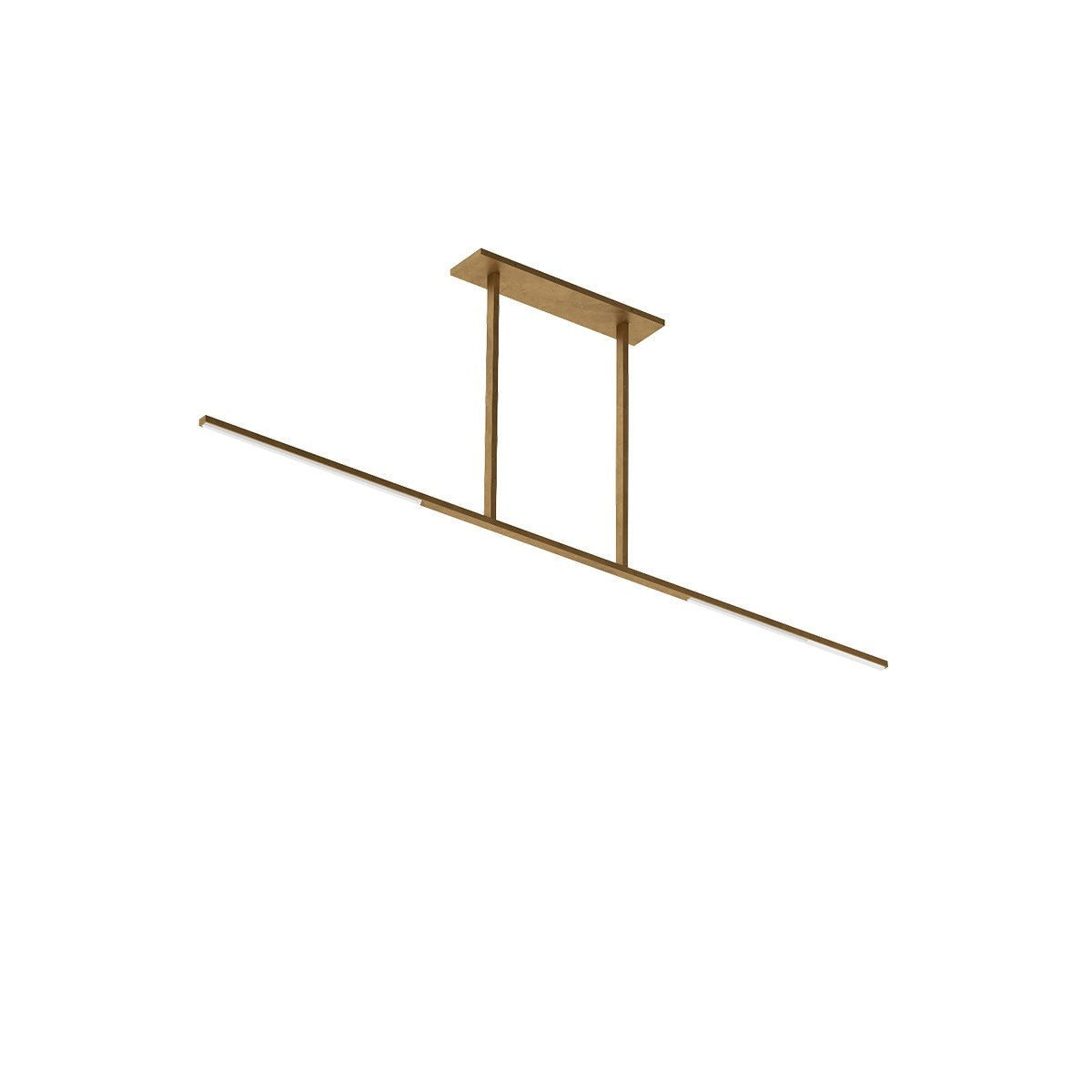 Visual Comfort Modern - SLLS56827CCHAB - LED Linear Chandelier - Cityscape - Hand Rubbed Antique Brass