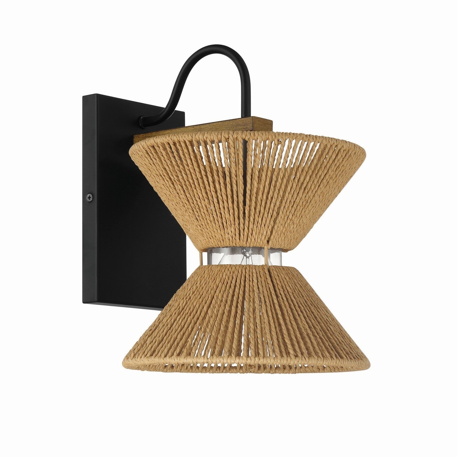 Craftmade - 58561-FBWAL - One Light Wall Sconce - Serena - Flat Black/Walnut