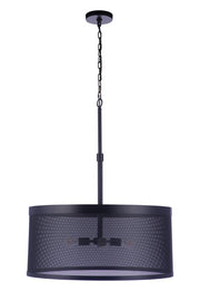 Craftmade - 58994-FB - Four Light Pendant - Mesh - Flat Black