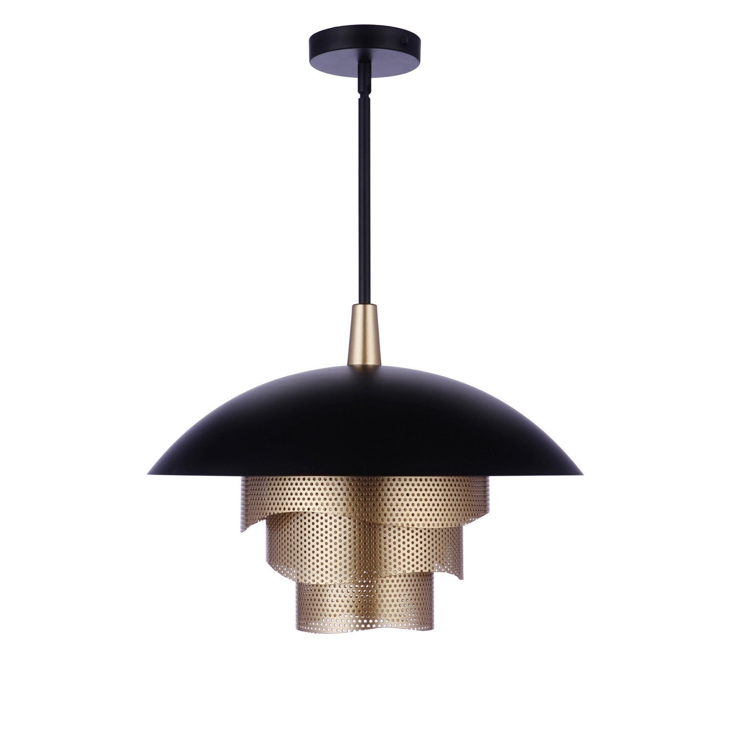 Craftmade - P1010FBMG-LED - LED Pendant - Sculptural Statement Pendants - Flat Black/Matte Gold