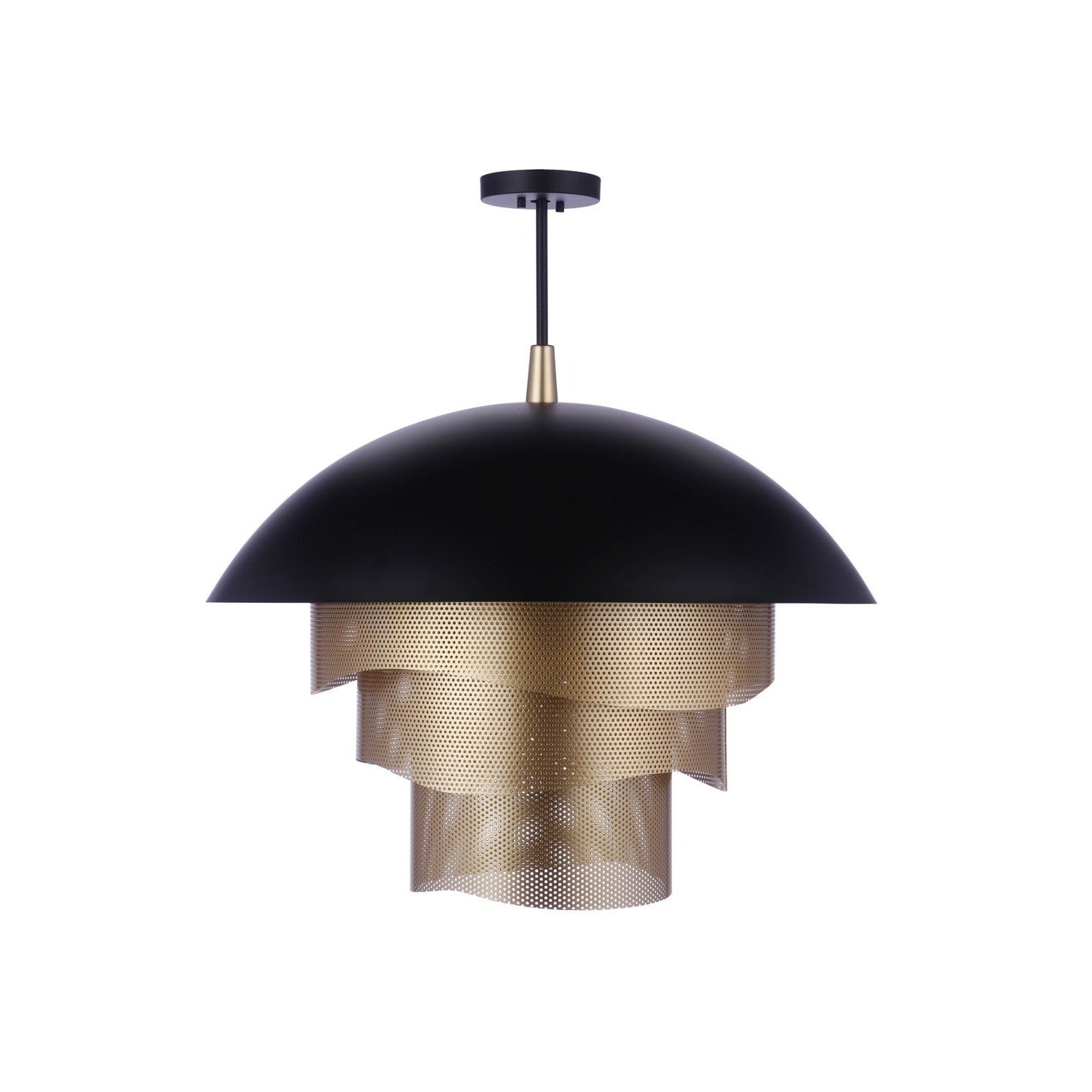 Craftmade - P1011FBMG-LED - LED Pendant - Sculptural Statement Pendants - Flat Black/Matte Gold