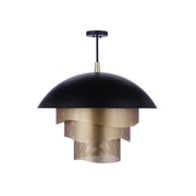 Craftmade - P1011FBMG-LED - LED Pendant - Sculptural Statement Pendants - Flat Black/Matte Gold