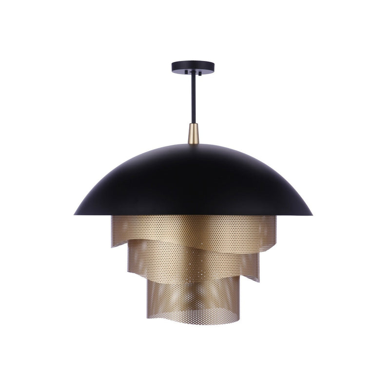 Craftmade - P1011FBMG-LED - LED Pendant - Sculptural Statement Pendants - Flat Black/Matte Gold