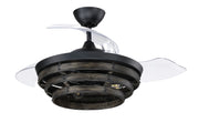 Craftmade - WHS42FBGW3 - 42"Ceiling Fan - Whiskey 42 Hidden Blades - Flat Black