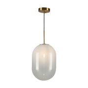 Artcraft - AC10630BR - One Light Pendant - Vita - White, Brass