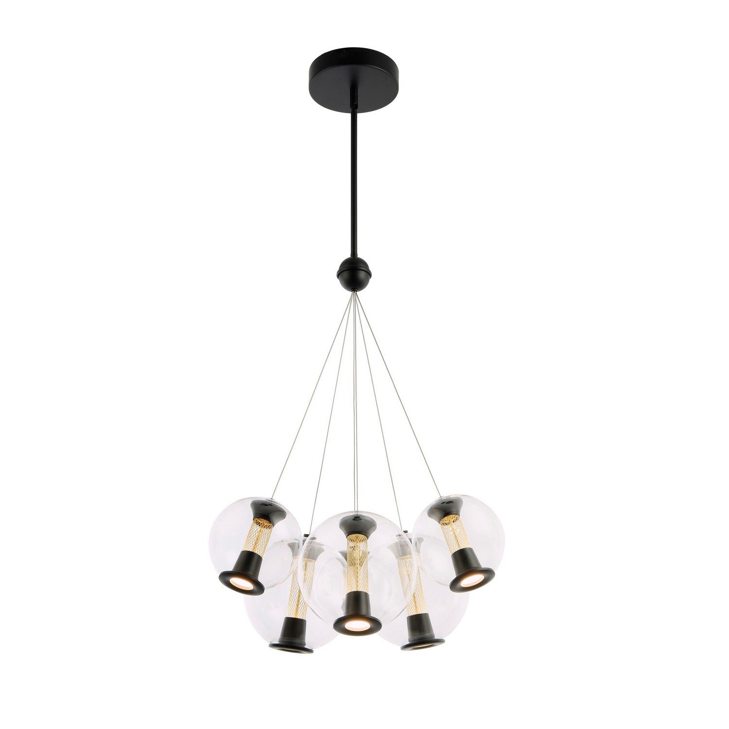 Artcraft - AC6846BK - LED Chandelier - Arlo - Black