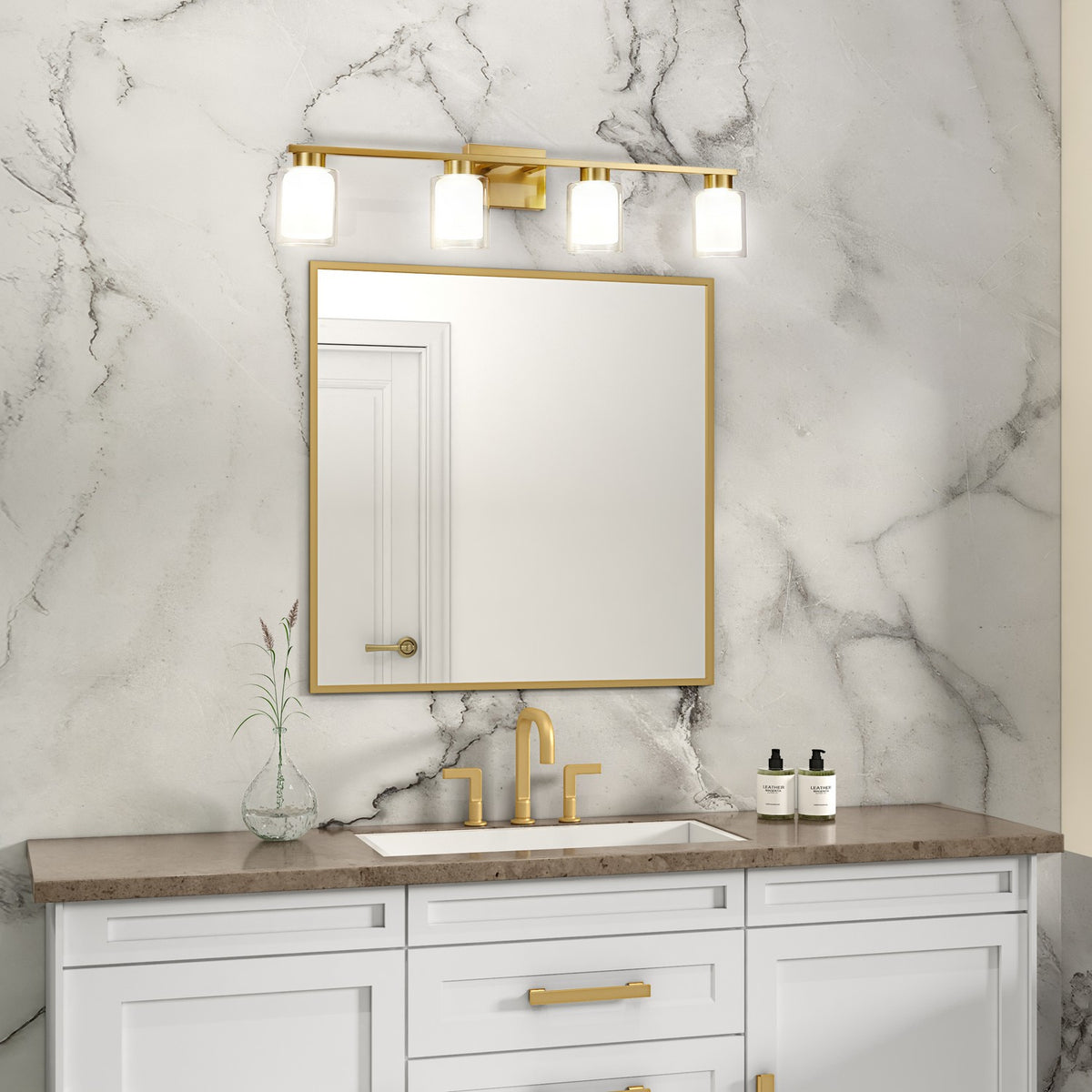 Artcraft - AC7394BR - LED Bathroom Vanity - Saville - Brass