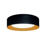Artcraft - AC7423BK - LED Flush Mount - Orsa - Black and Brushed Brass