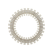 Currey and Company - 1000-0145 - Mirror - Glasdele - Antique Brass/White/Mirror