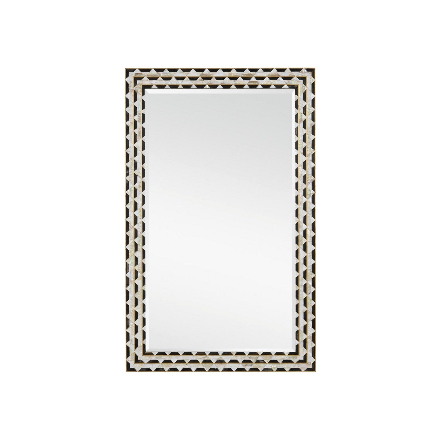 Currey and Company - 1000-0146 - Mirror - Macy - Natural/Brass/Mirror