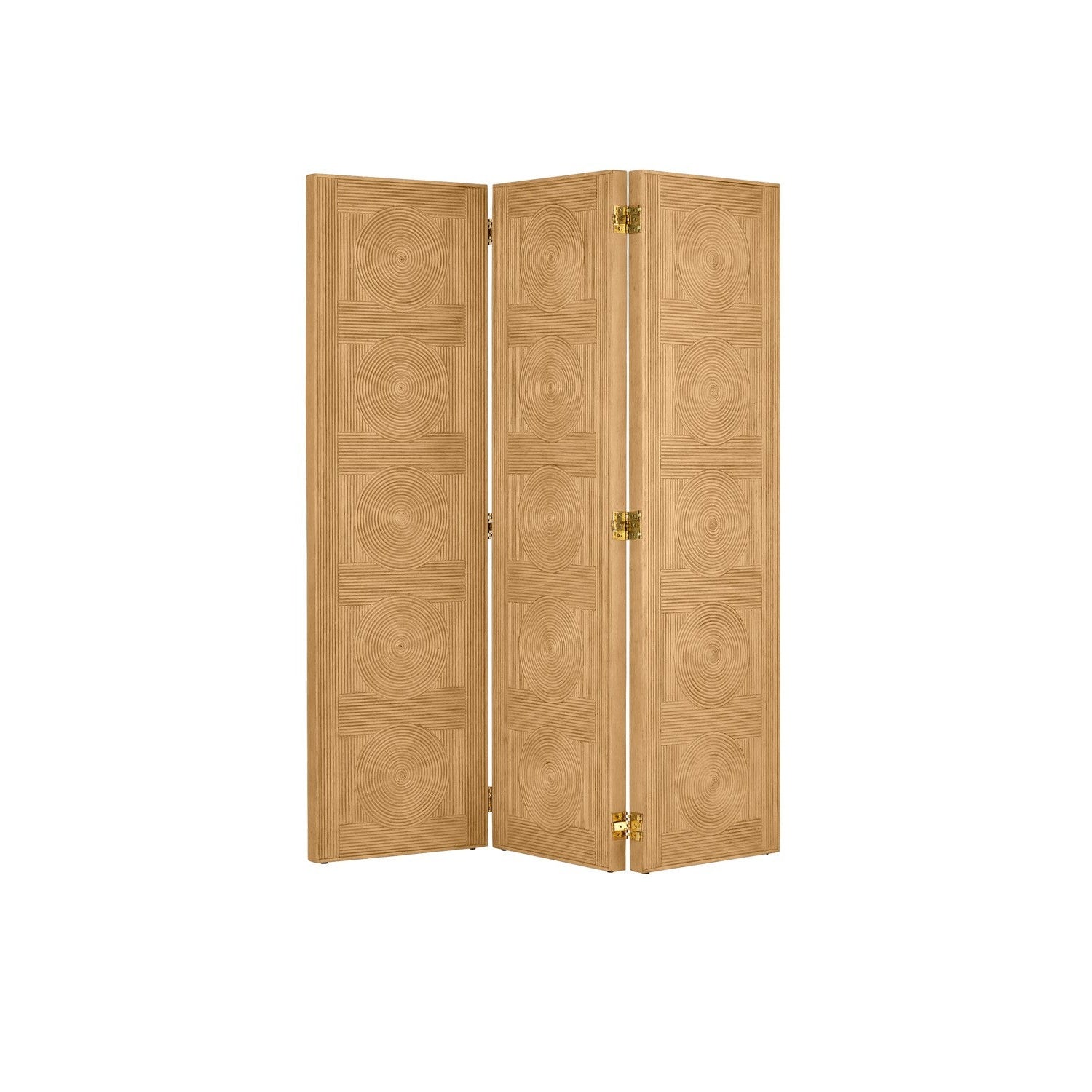 Currey and Company - 1000-0151 - Screen - Santos Collection - Sea Sand/Brass