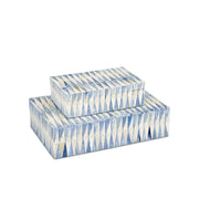 Currey and Company - 1200-0762 - Box Set of 2 - Nadene Collection - Blue/White