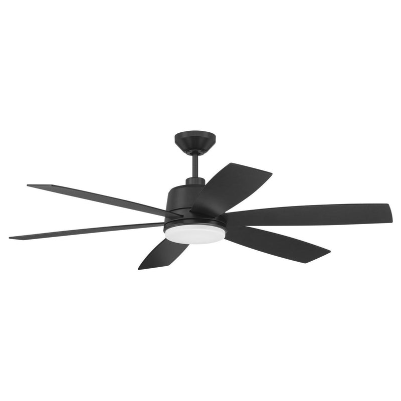 Craftmade - HGN54FB6 - 54"Ceiling Fan - Hogan - Flat Black