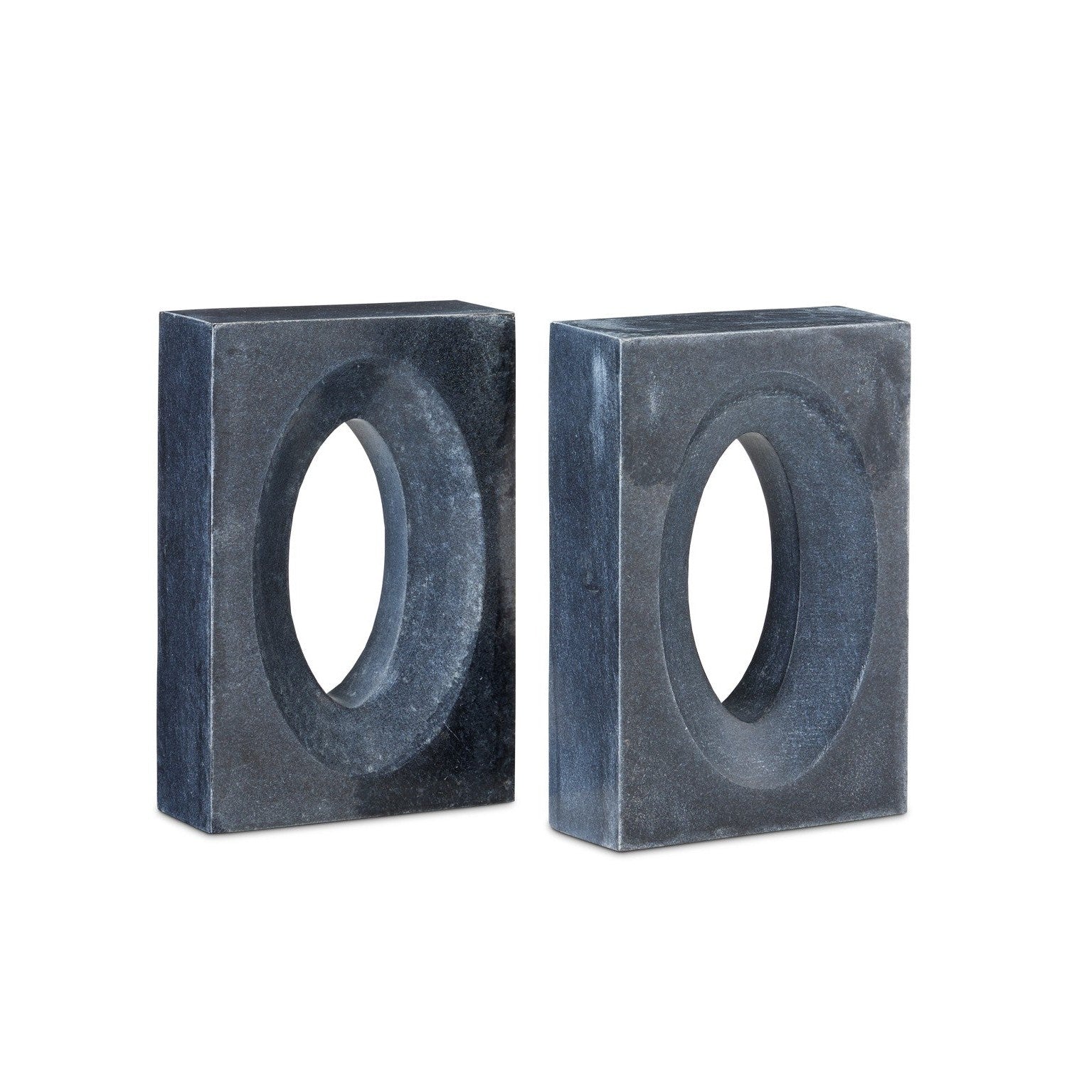 Currey and Company - 1200-0775 - Bookends Set of 2 - Demi Collection - Black