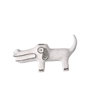 Currey and Company - 1200-0794 - Spot the Dog - Spot the Dog - Washed White/Black