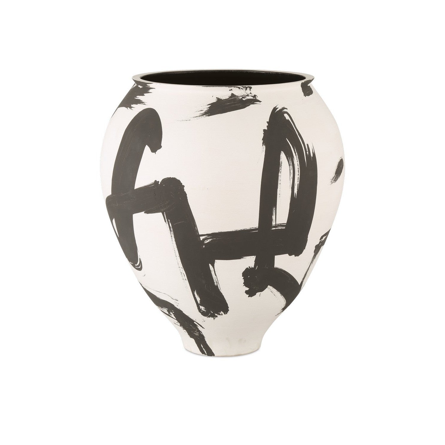 Currey and Company - 1200-0868 - Vase - Kenzo Collection - Off-White/Black