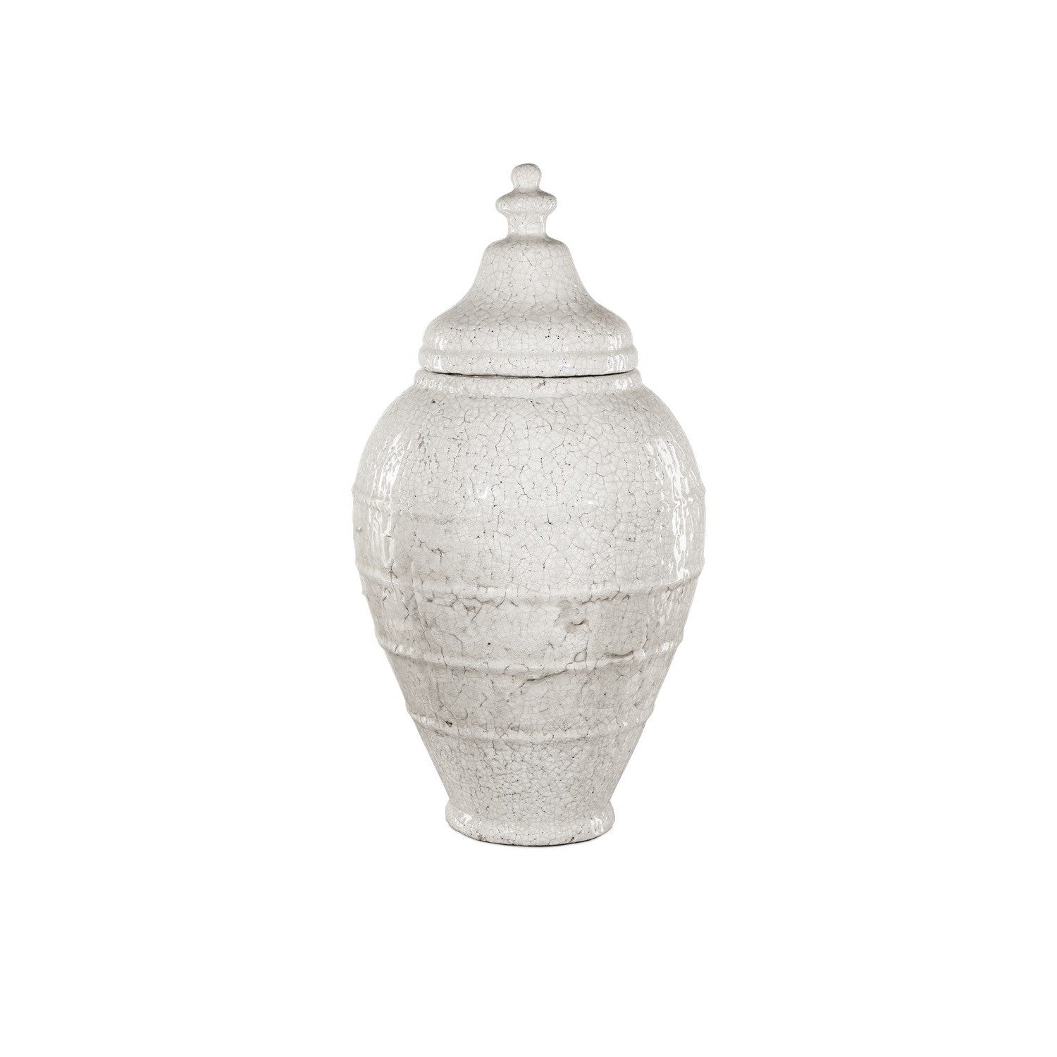 Currey and Company - 1200-0883 - Jar - Virginal Collection - Antique White