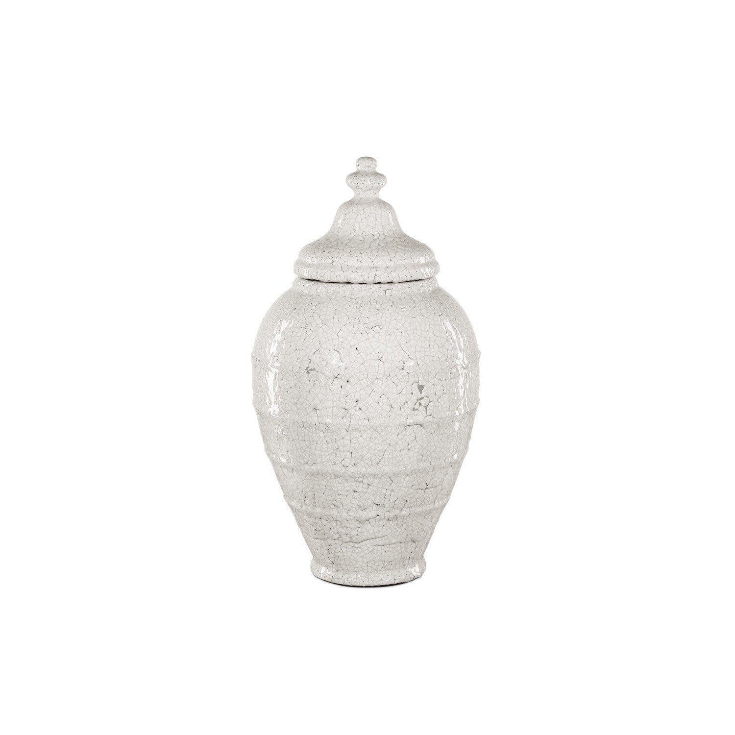 Currey and Company - 1200-0884 - Jar - Virginal Collection - Antique White