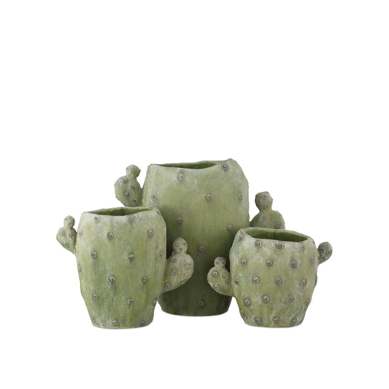 Currey and Company - 1200-0885 - Vase Set of 3 - Cactus Collection - Green