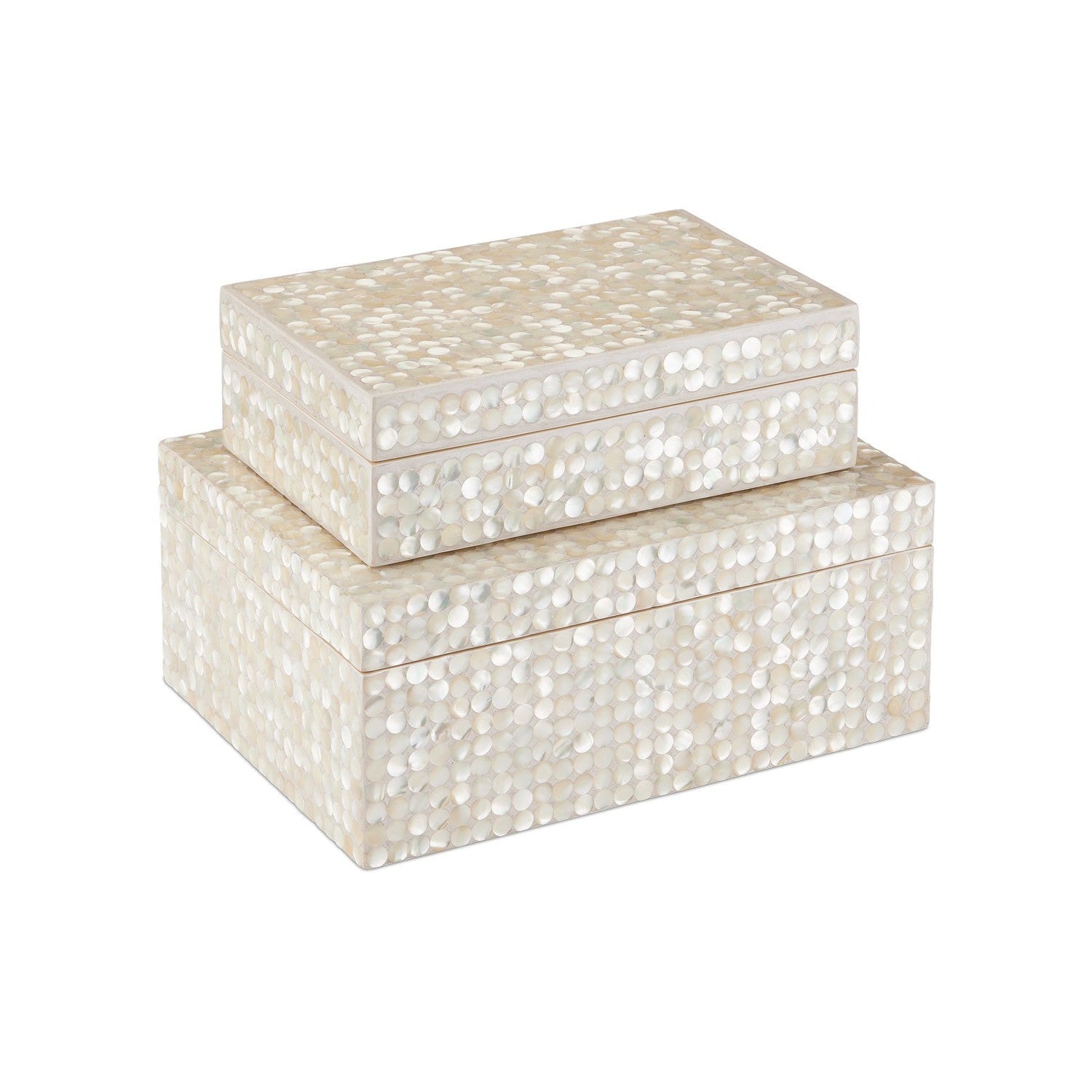 Currey and Company - 1200-0904 - Box Set of 2 - Gerri Collection - Natural/Cream