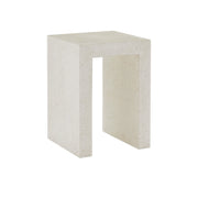 Currey and Company - 2000-0041 - Accent Table - Carson Collection - Ivory Terrazzo