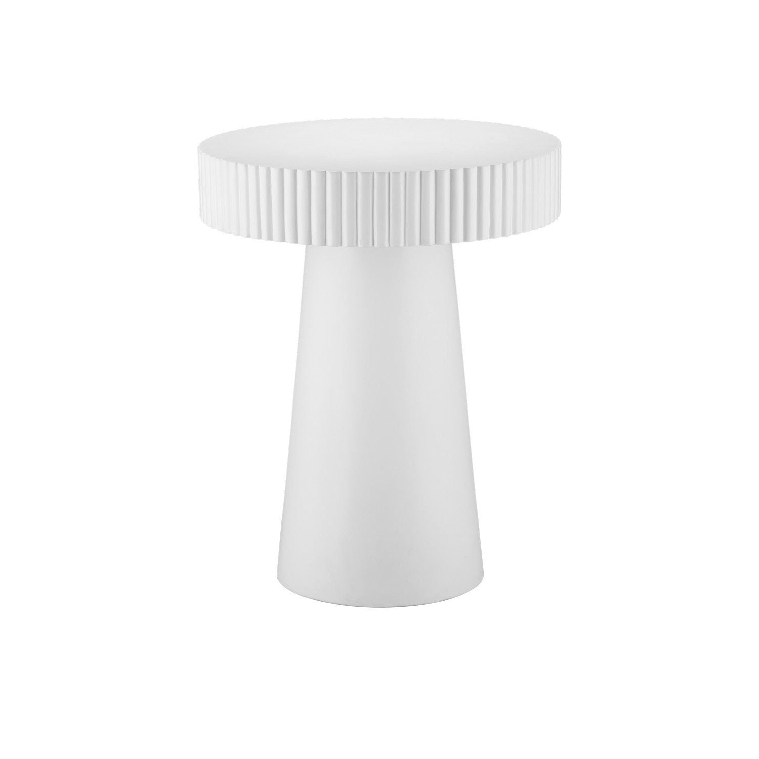 Currey and Company - 2000-0043 - Accent Table - Harlow Collection - White
